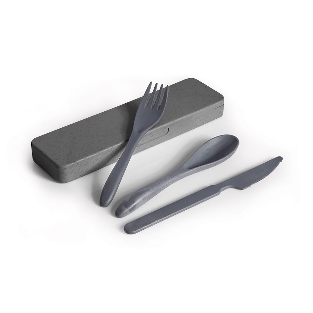 For The Earth Wheat Straw Travel Cutlery Set (Assorted)