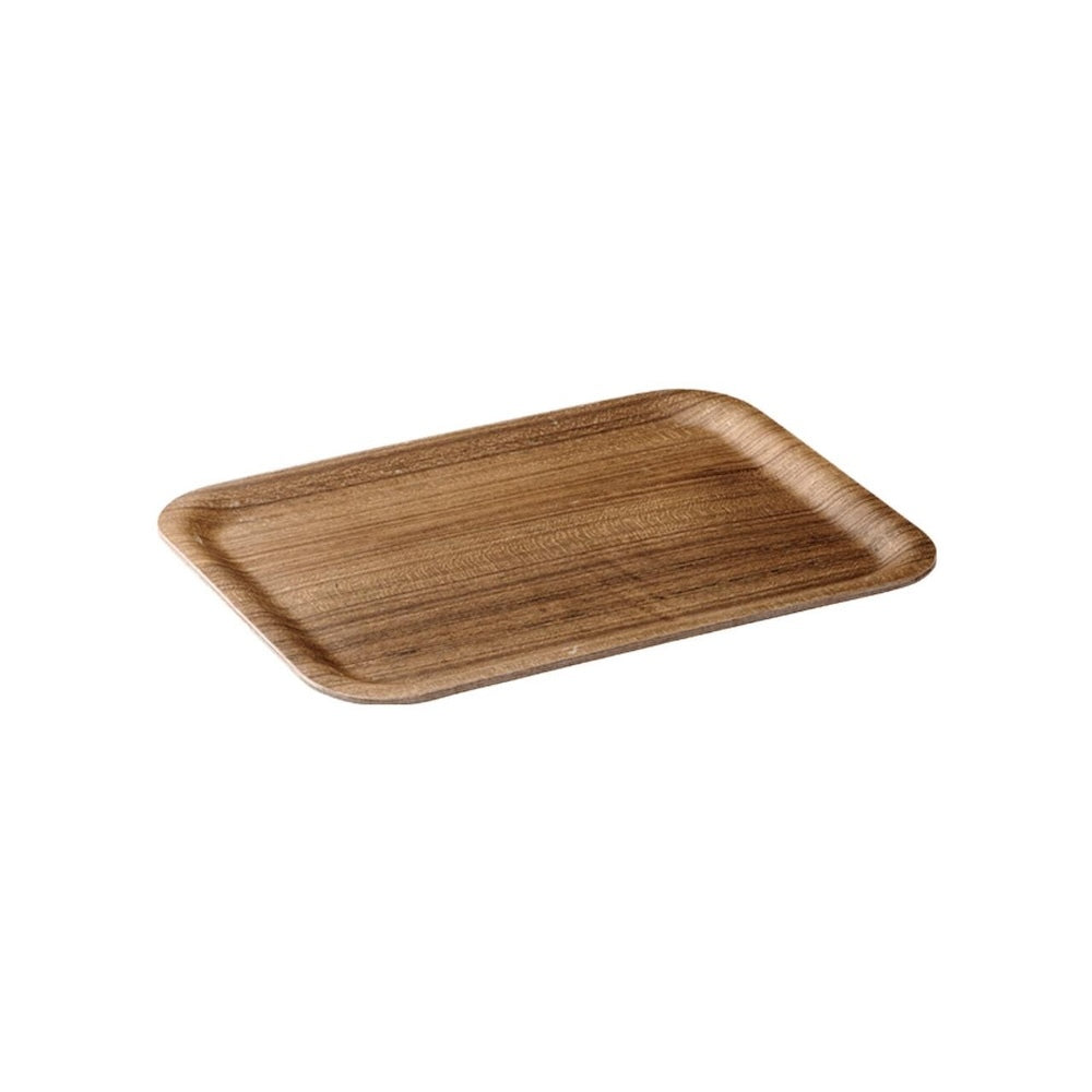 Kinto Nonslip Rectangular Tray 27cm Teak