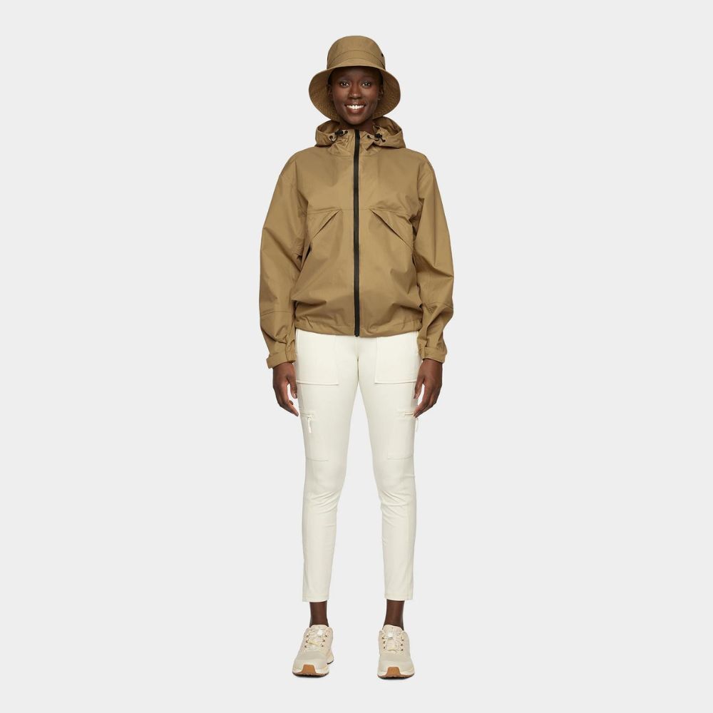 Tilley Womens Ripstop Trek Shell Jacket - M - Dark Tan