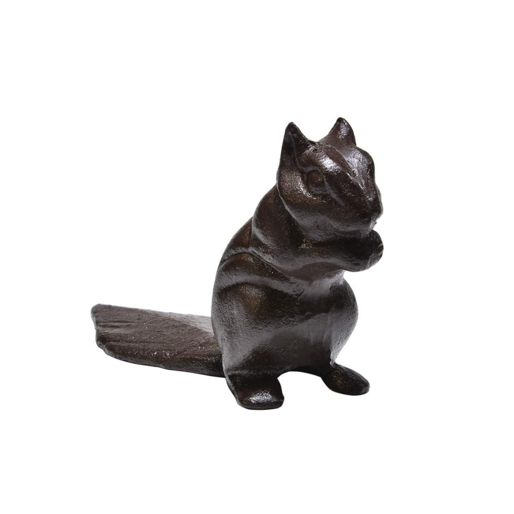 Vintage Cast Iron Door Stopper - Chipmunk