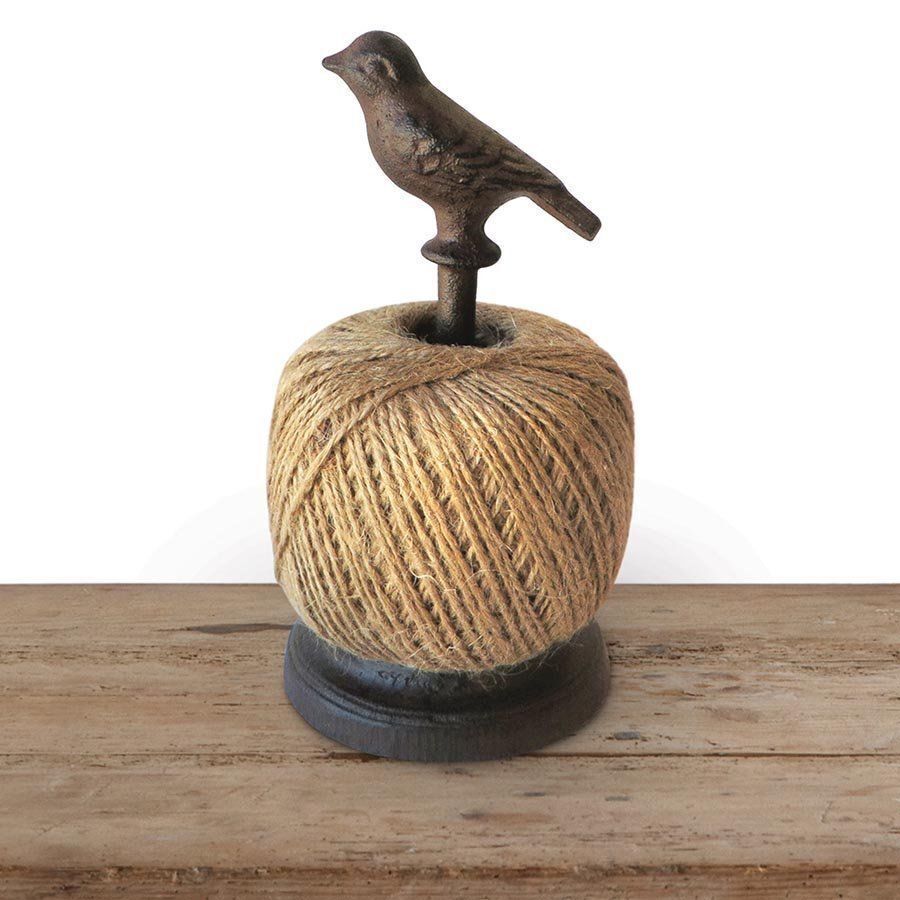 Cast Iron Bird Twine Dispenser