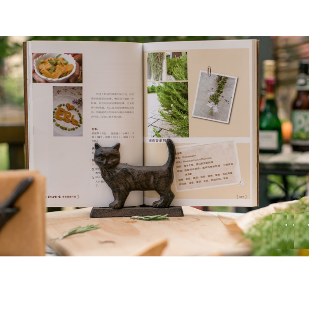 Vintage Cast Iron Cat Napkin Holder