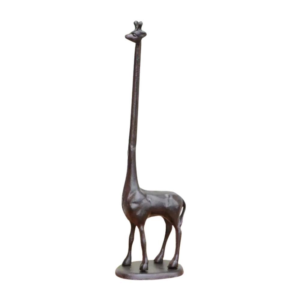 Cast Iron Giraffe Paper Towel Holder Stand