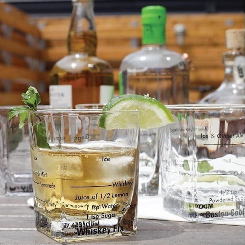 Kikkerland Bartending Glasses (Set of 4)
