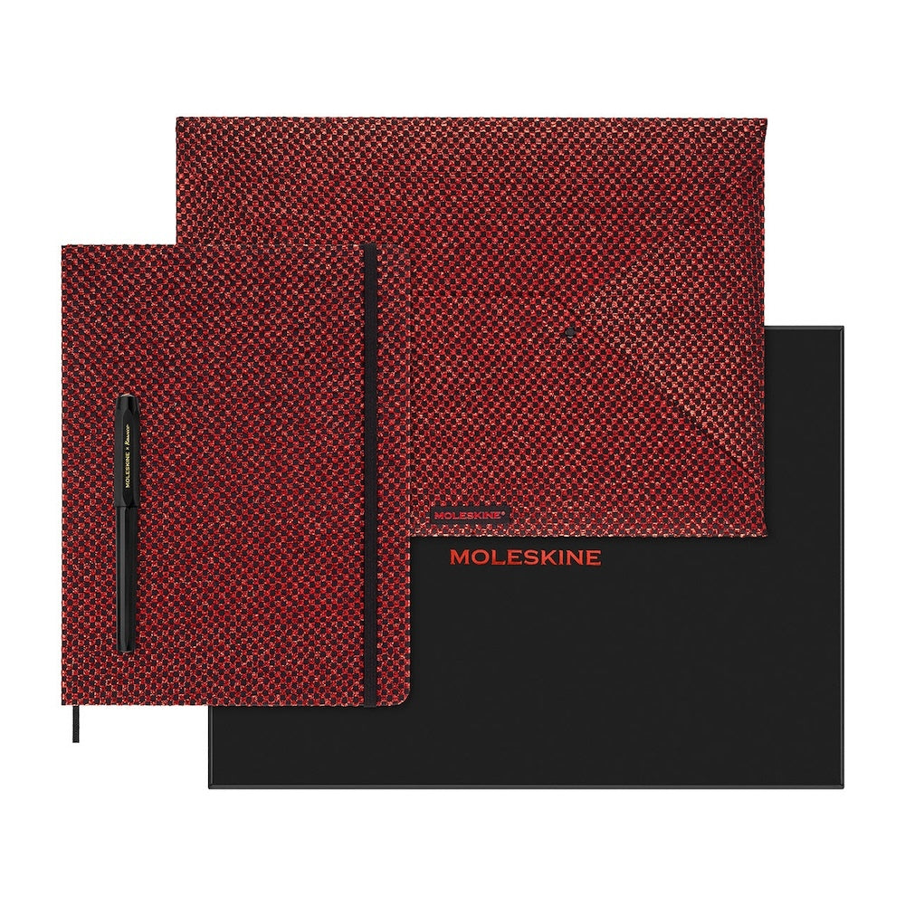 Moleskine Holiday Shine XL Hard Cover Undated Planner + Kaweco Fountain Pen Bundle