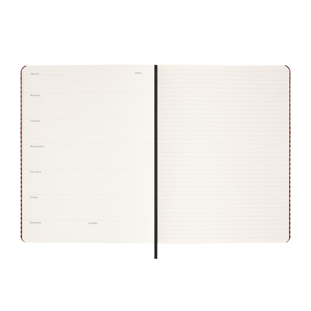 Moleskine Holiday Shine XL Hard Cover Undated Planner + Kaweco Fountain Pen Bundle