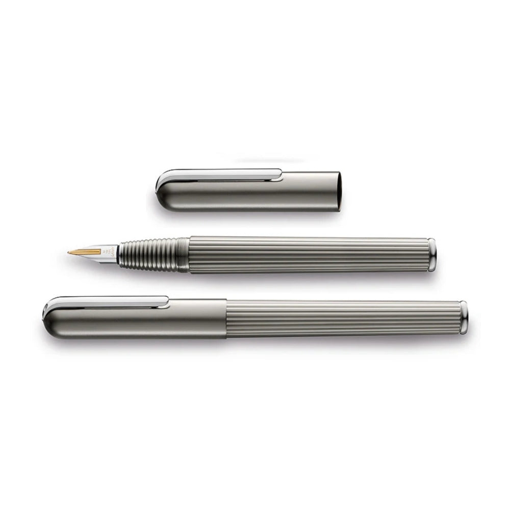 LAMY Imporium Fountain Pen Medium Titanium & Platinum