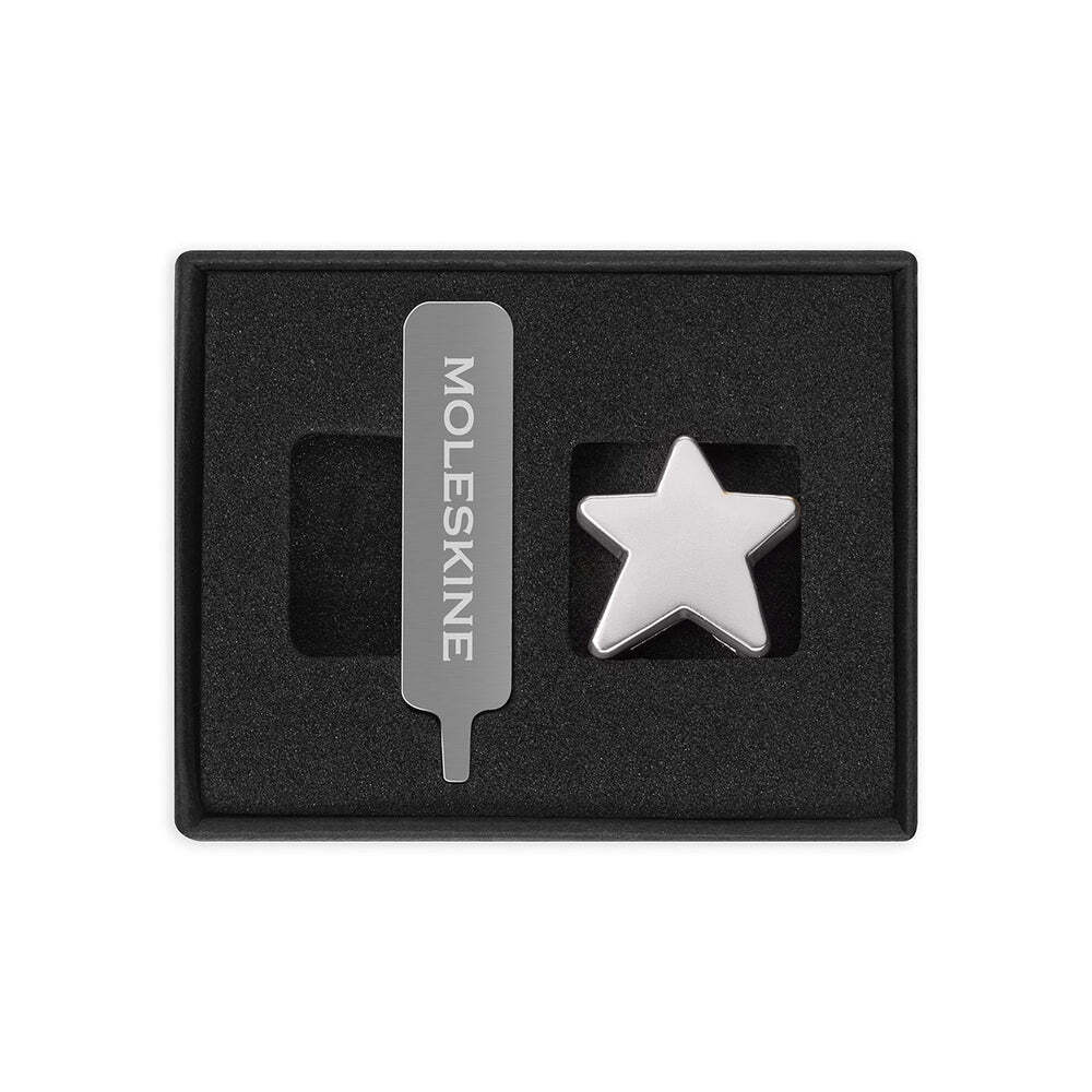 Moleskine Notebook Accessory Pin Silver - Star