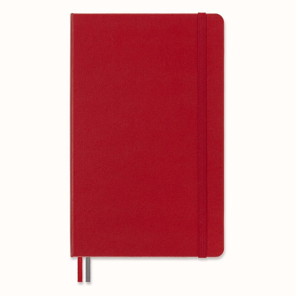 Moleskine Classic Hard Cover Notebook Expanded Ruled Large - Scarlet Red