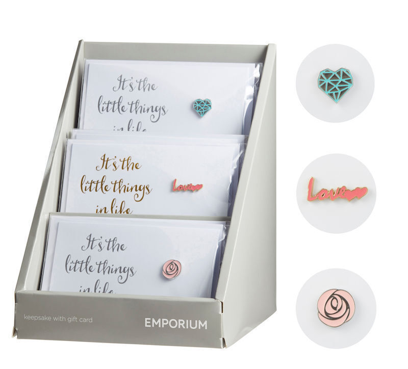 Emporium It's the Little Things in Life Love Brooch with Gift Card