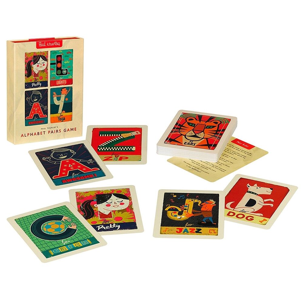 Paul Thurlby Alphabet Pairs Flash Card Game