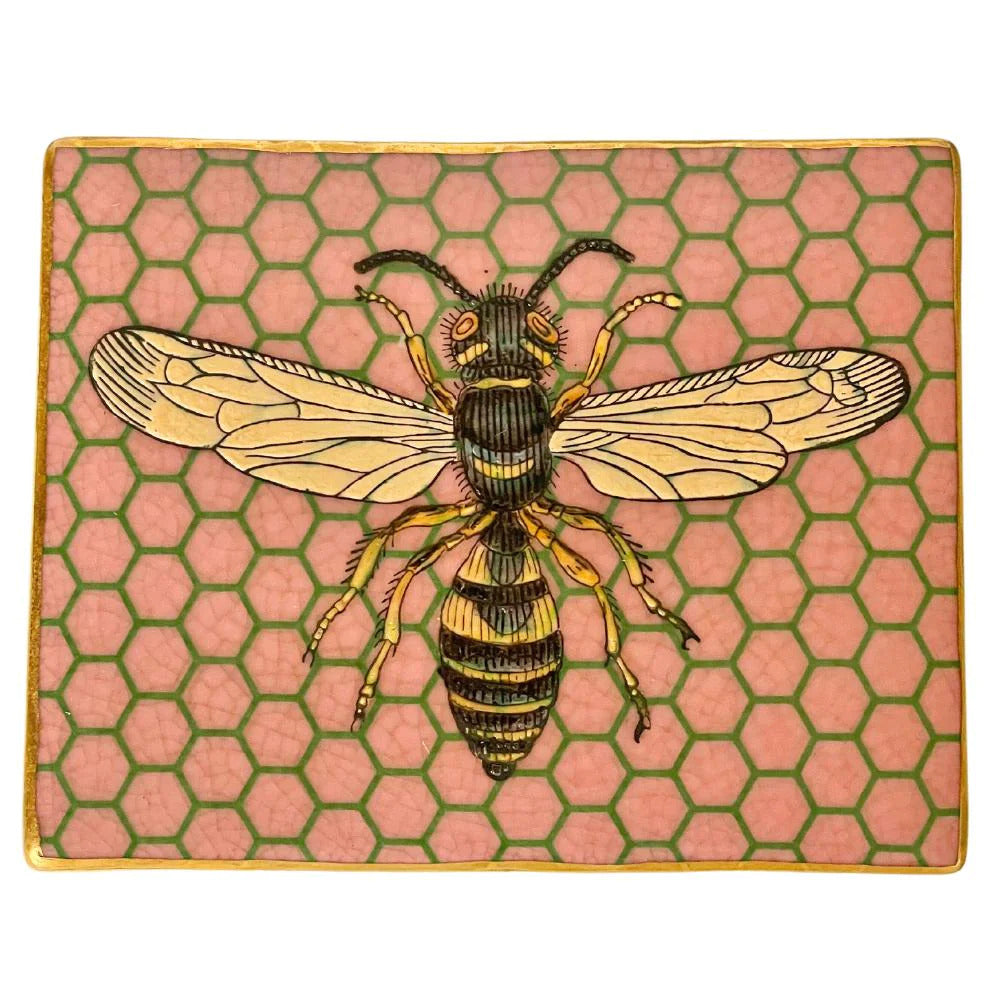 Jardiner Porcelain Trinket Box - Abeja Bees