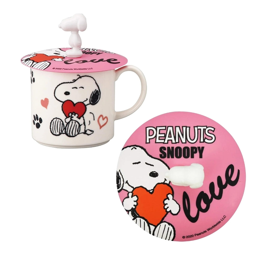 Snoopy Silicone Lid for Cup & Bowl - Pink