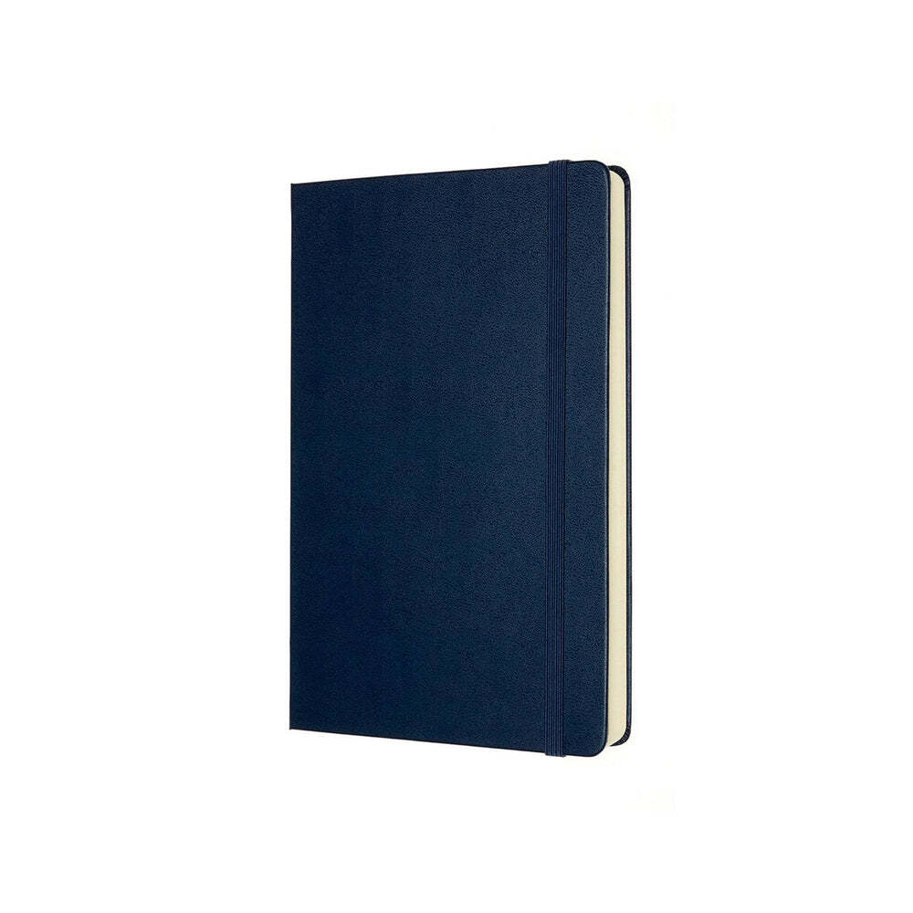 Moleskine Classic Hard Cover Notebook Expanded Plain Large - Sapphire Blue