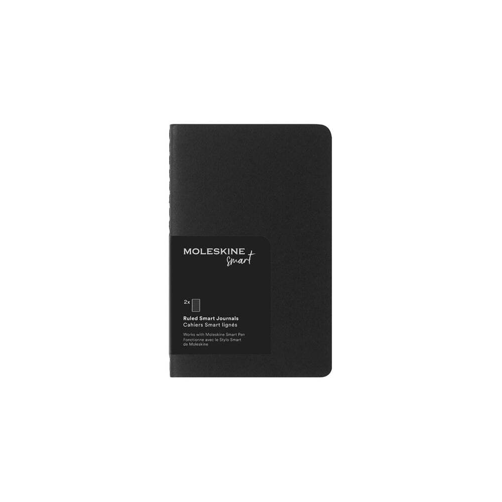 Moleskine Smart Cahier Notebook Pocket Ruled Black (Set of 2)