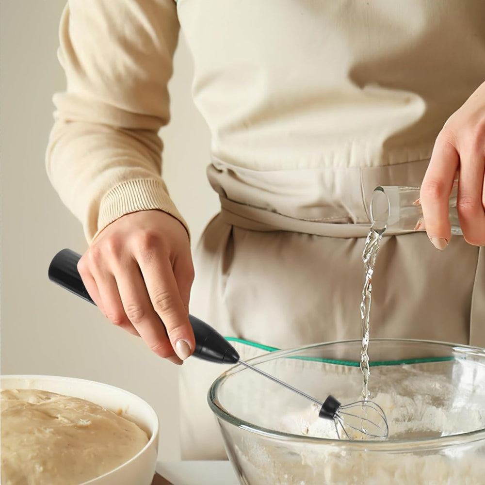 Kawashimaya 2 in 1 Handheld Rechargeable Milk Frother & Whisk