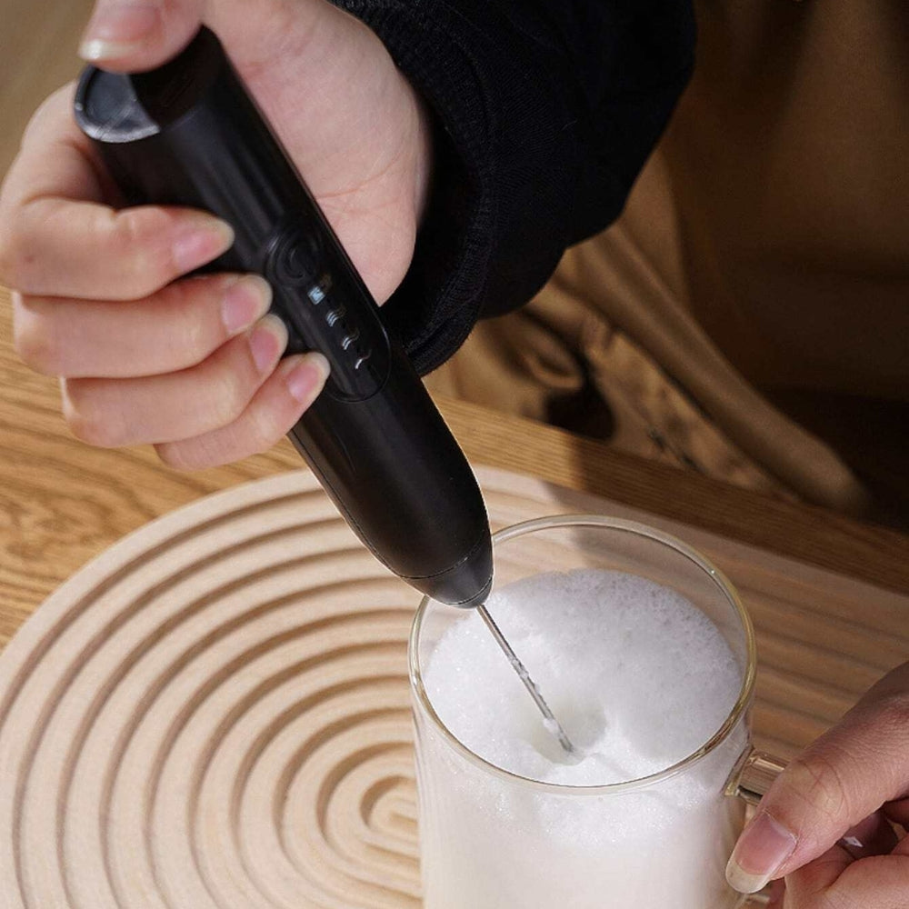 Kawashimaya 2 in 1 Handheld Rechargeable Milk Frother & Whisk