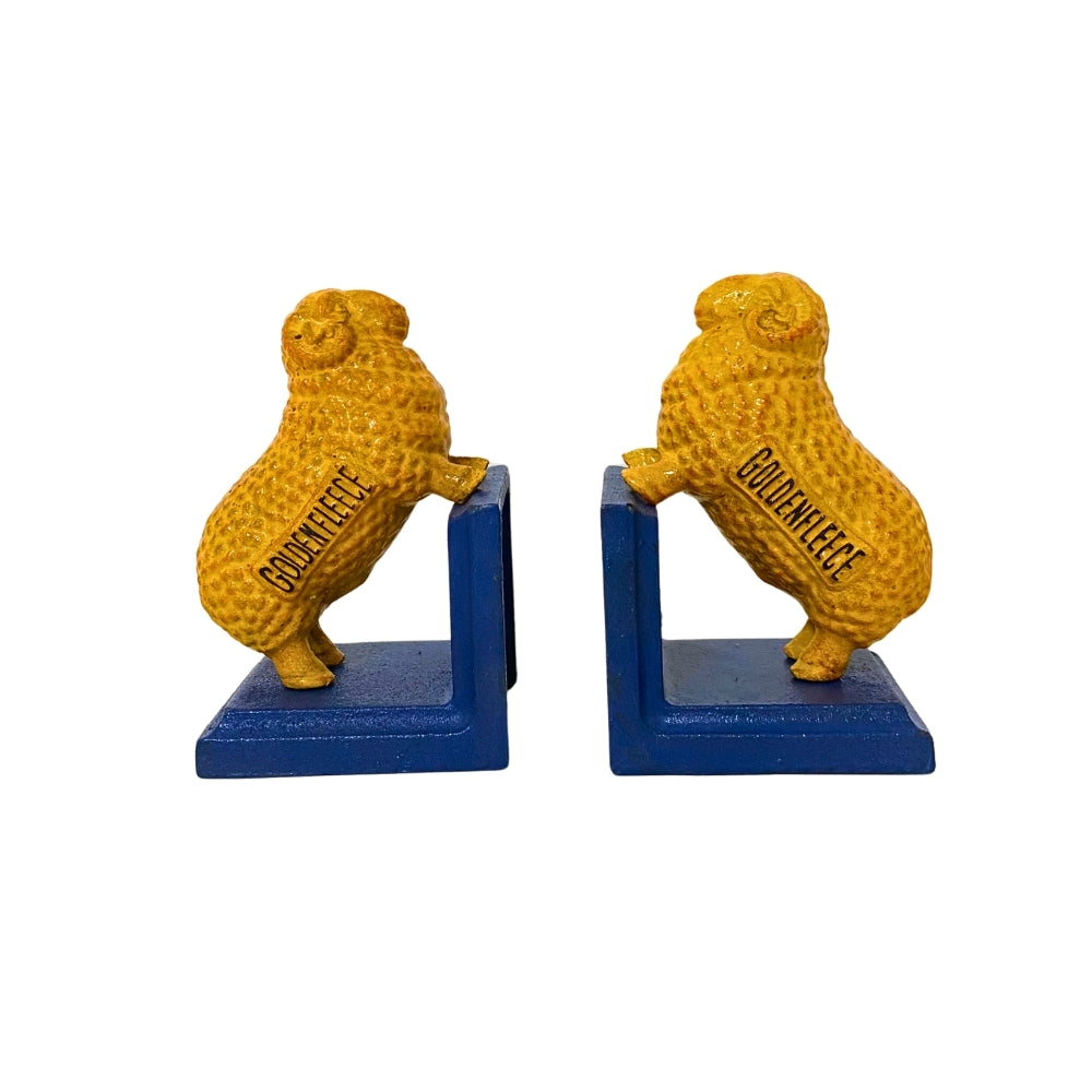 Cast Iron Golden Fleece Bookends