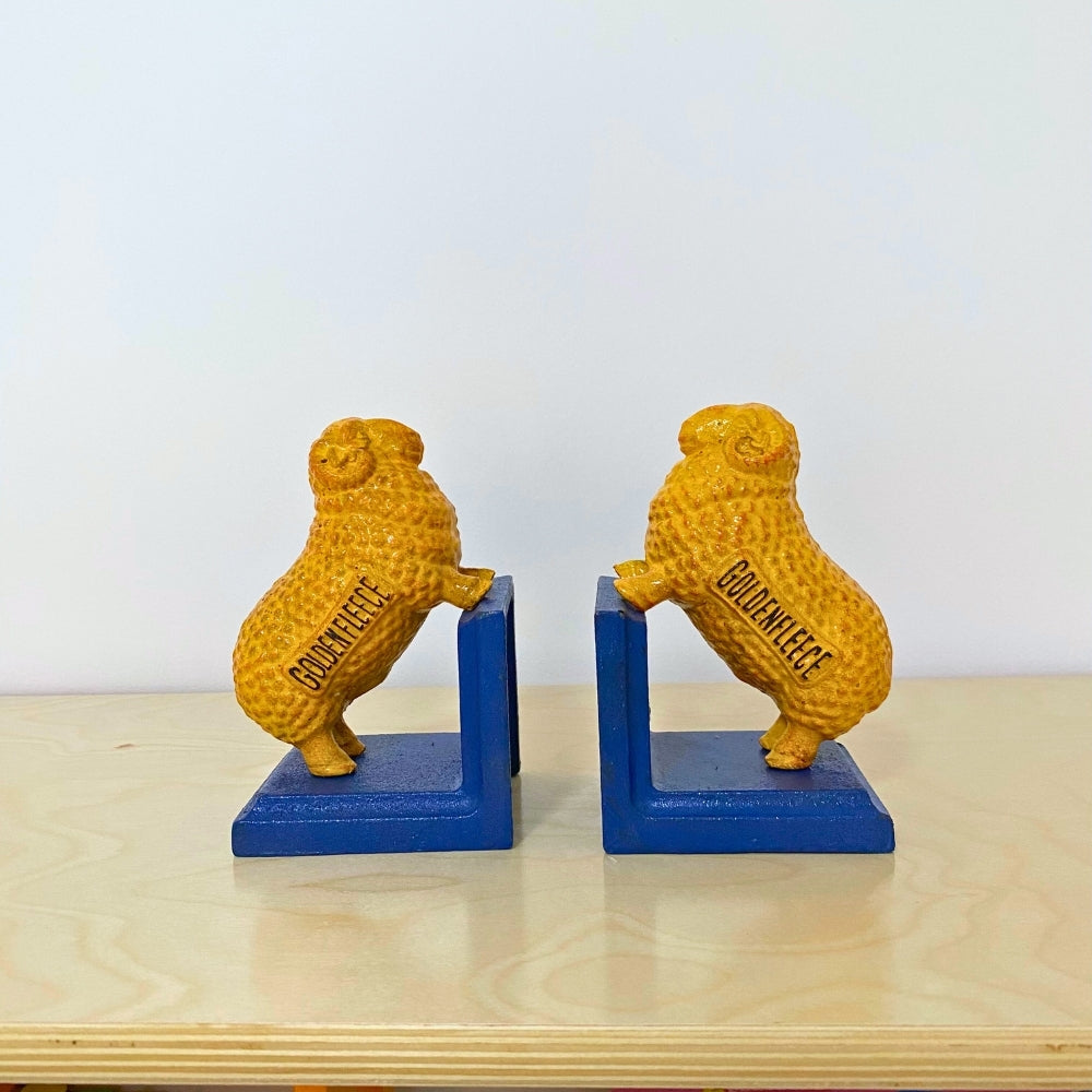 Cast Iron Golden Fleece Bookends