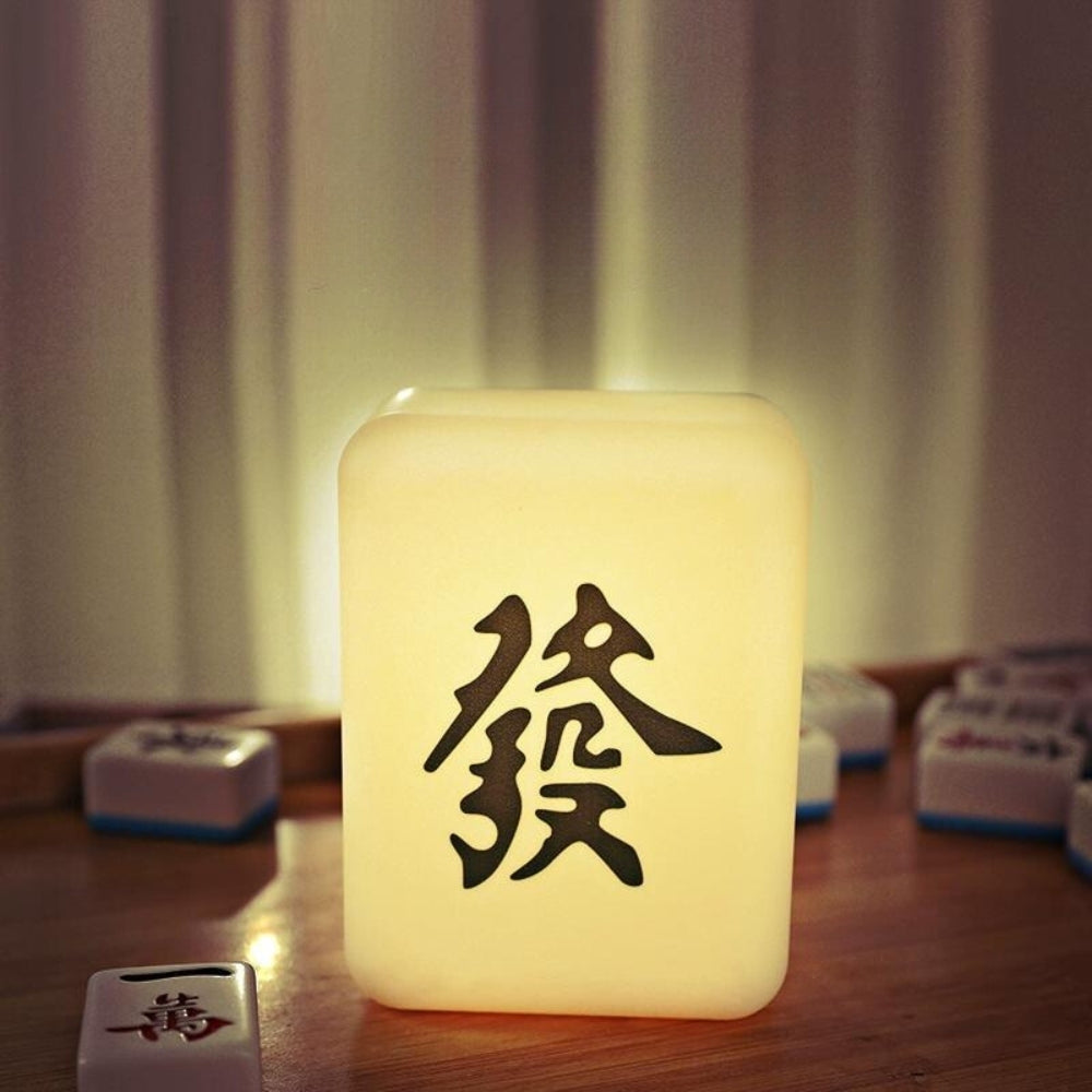 Mahjong USB Rechargeable LED Night Light - Green Dragon