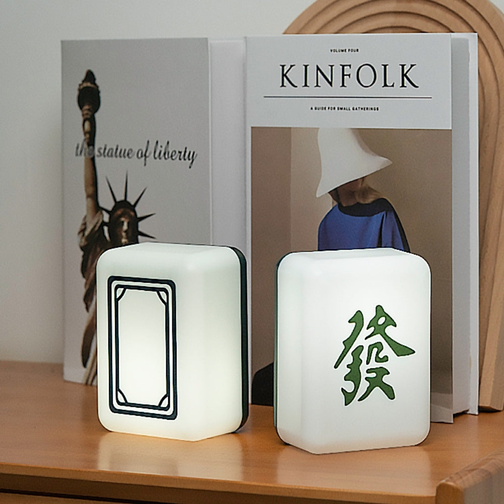 Mahjong USB Rechargeable LED Night Light - Green Dragon