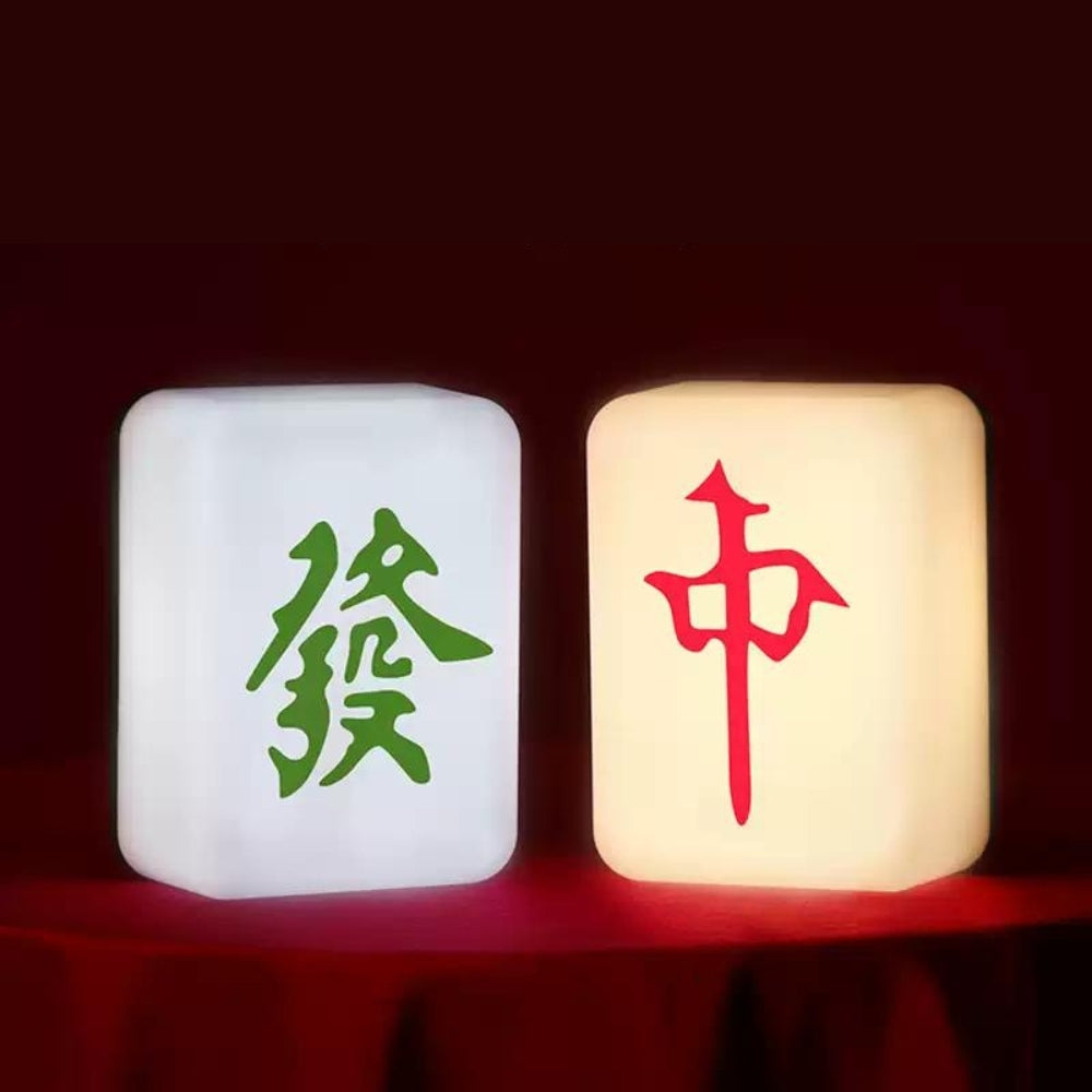 Mahjong USB Rechargeable LED Night Light - Green Dragon