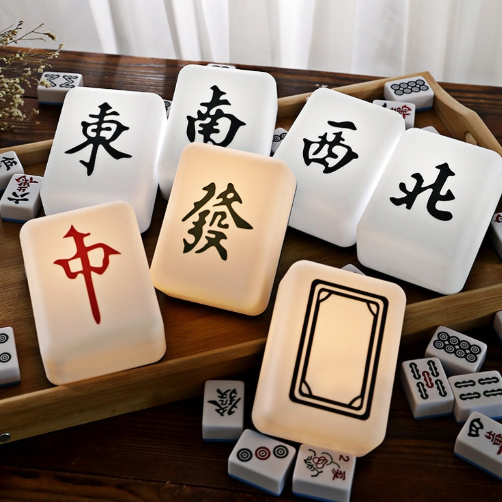 Mahjong USB Rechargeable LED Night Light - Green Dragon