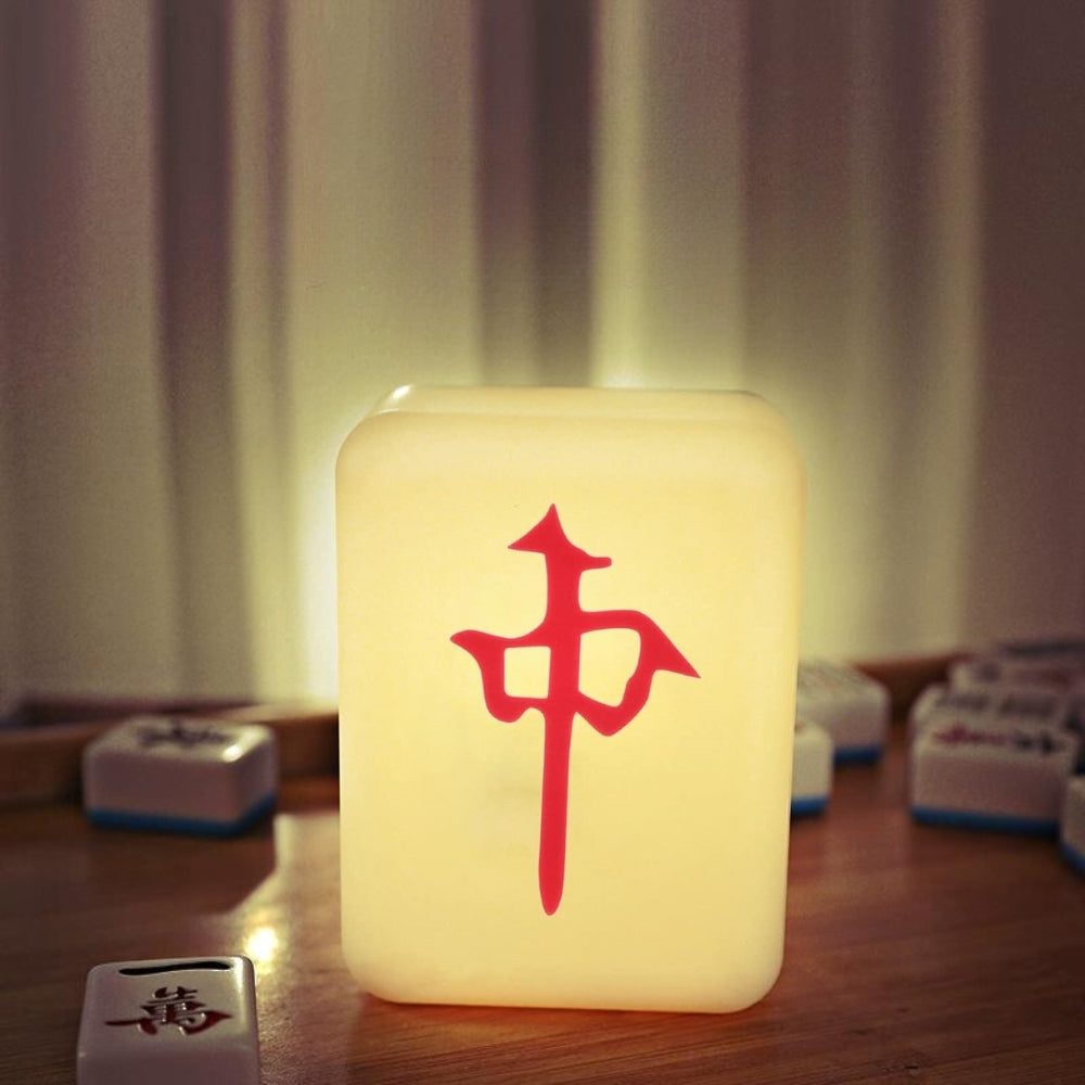 Mahjong USB Rechargeable LED Night Light - Red Dragon