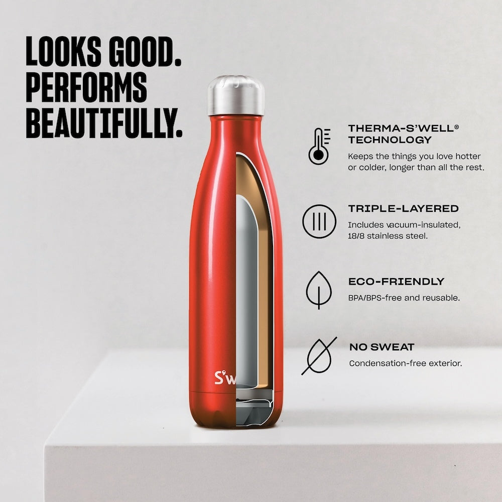 S'Well Pyrite Insulated Water Bottle Metallic 750ml