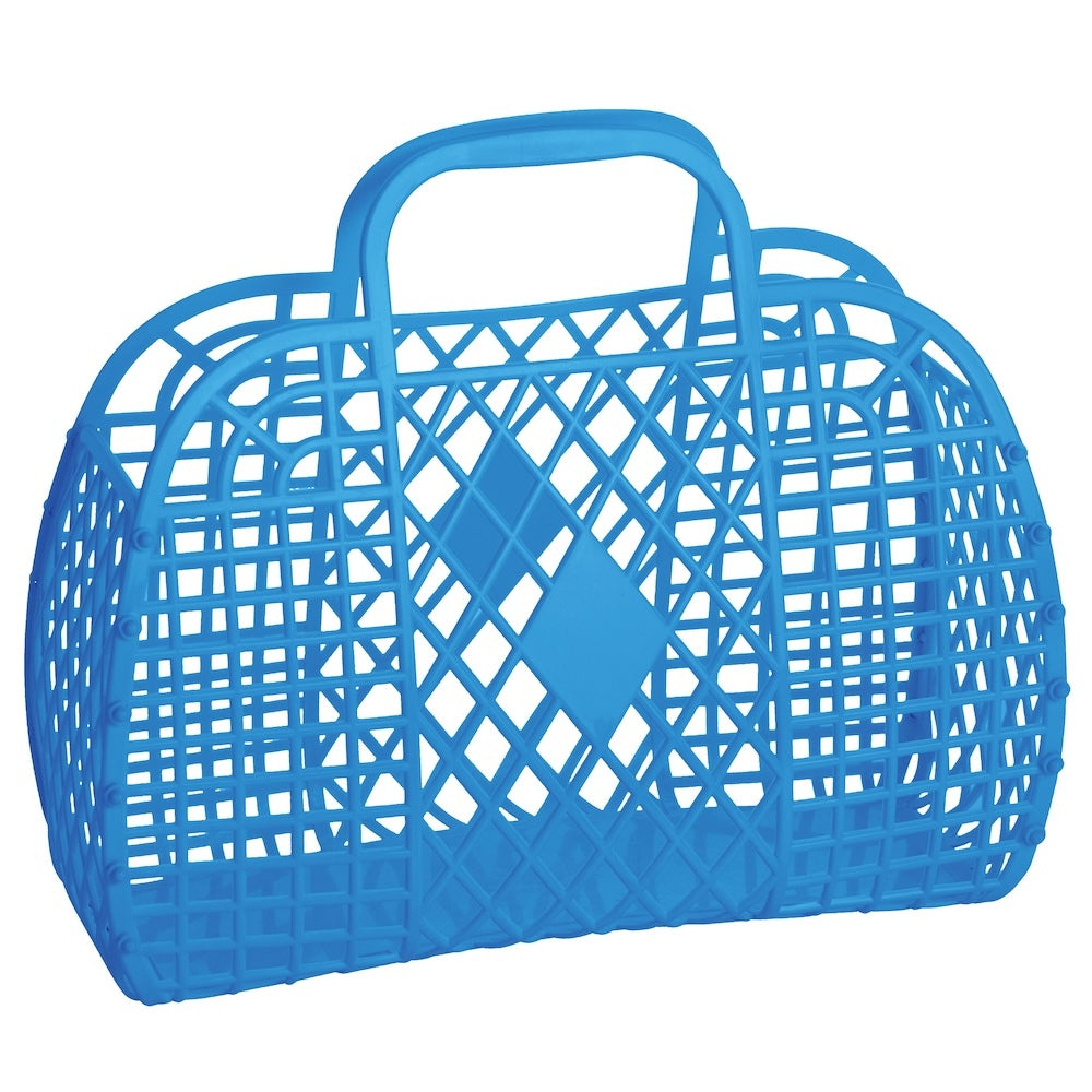 Sun Jellies Retro Large Basket Royal Blue