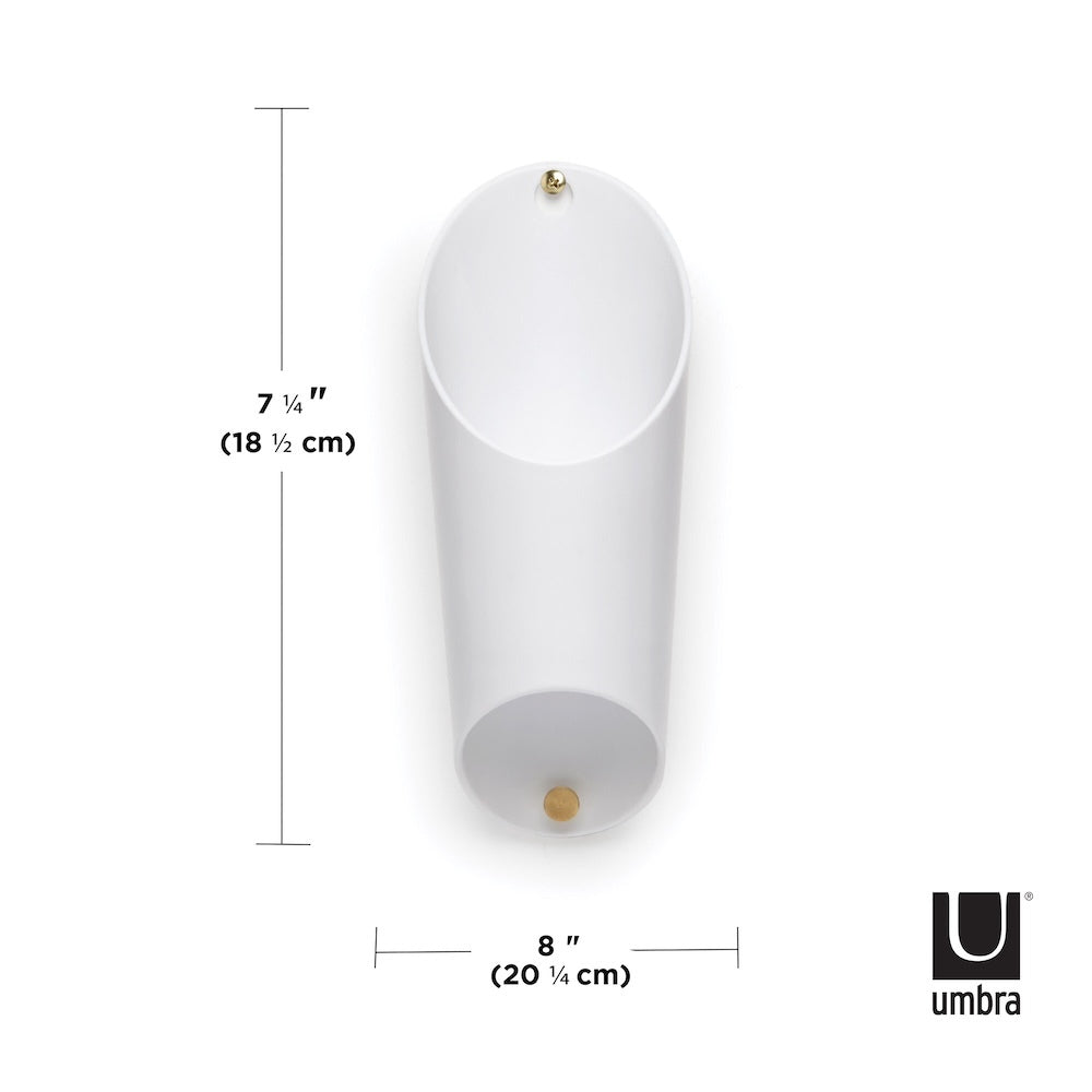 UMBRA Floralink Wall Vessel White
