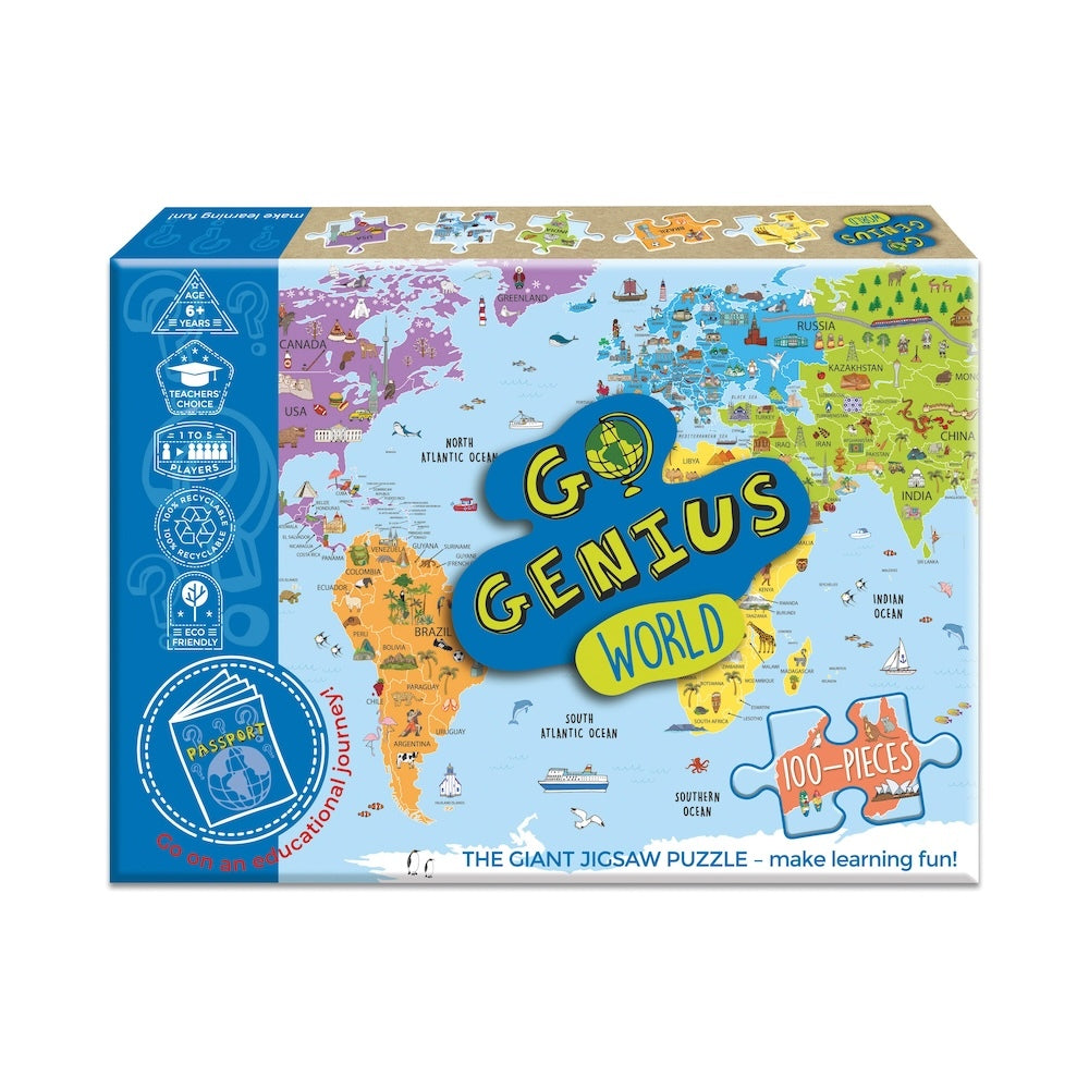 Go Genius World The Giant Jigsaw Puzzle 100 Piece