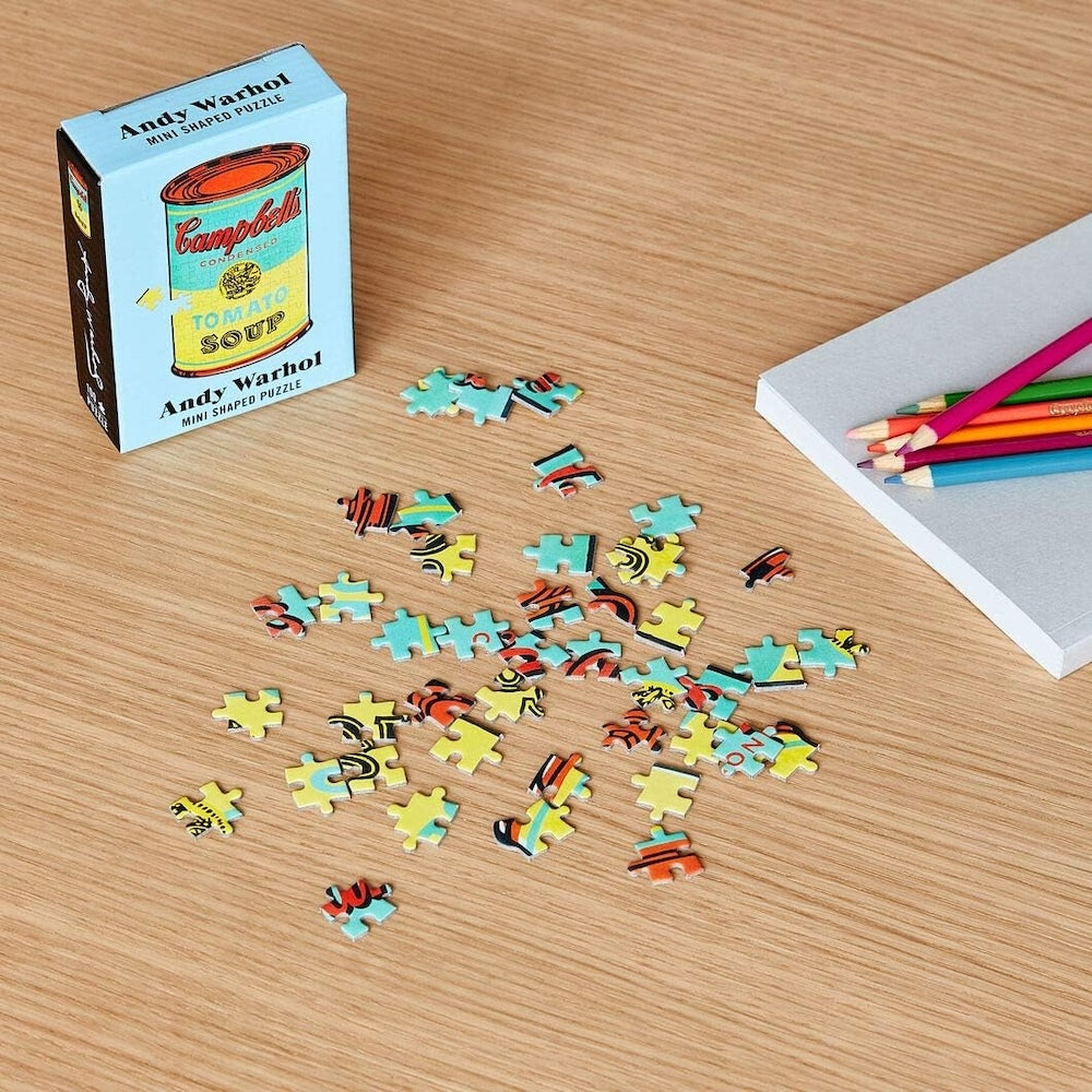 Galison Andy Warhol Mini Puzzle Campbell's Soup 100pc