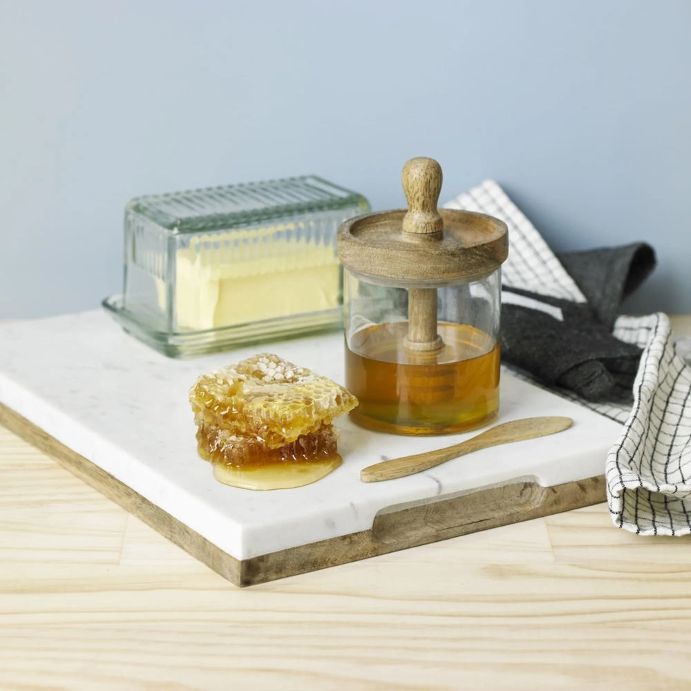 Academy Hemingway Glass Butter Dish