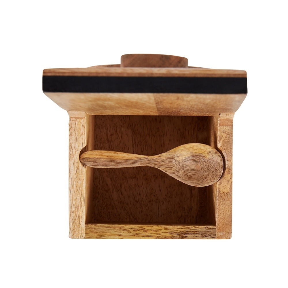 Academy James Salt Box with Spoon