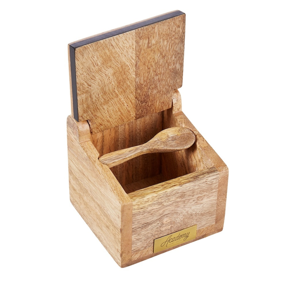 Academy James Salt Box with Spoon