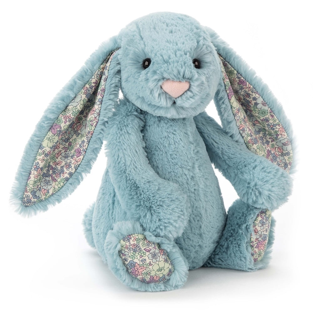Jellycat Blossom Bashful Aqua Bunny Medium