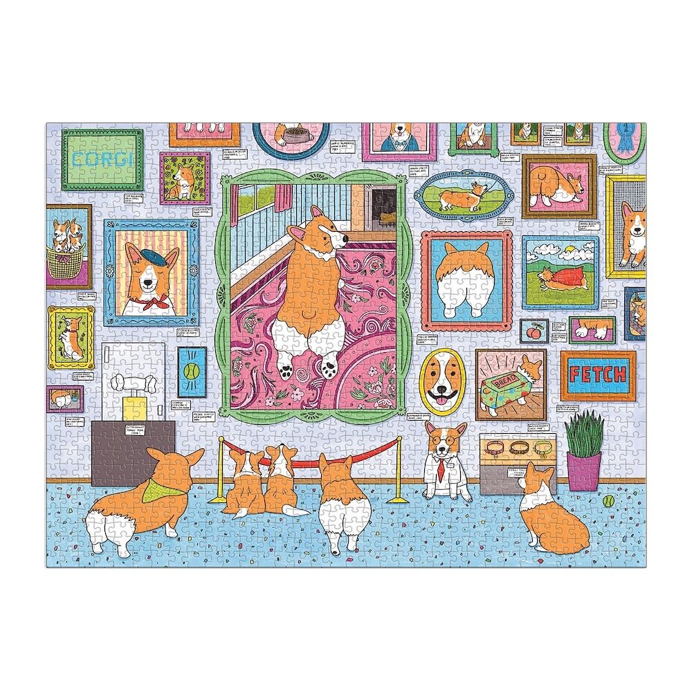 Galison Museum of the Corgi Puzzle 1000 Piece
