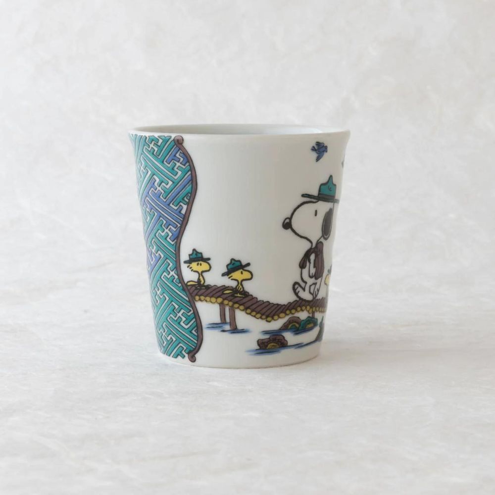Peanuts Snoopy Kutani Ware Mug 250ml - Sansui