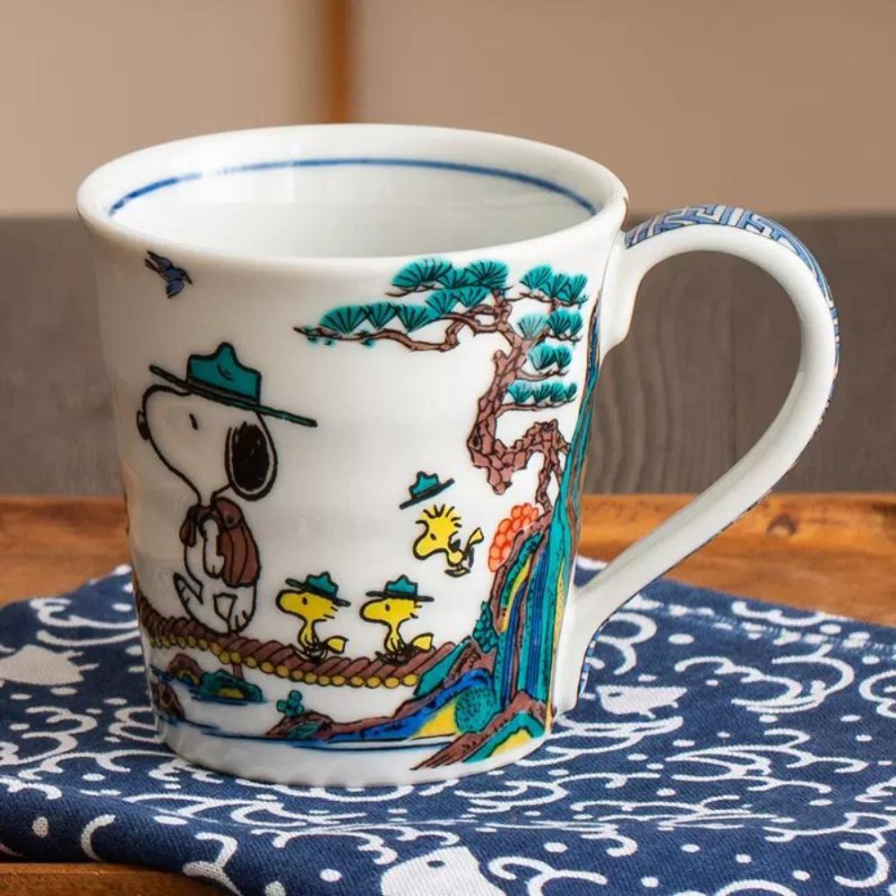 Peanuts Snoopy Kutani Ware Mug 250ml - Sansui