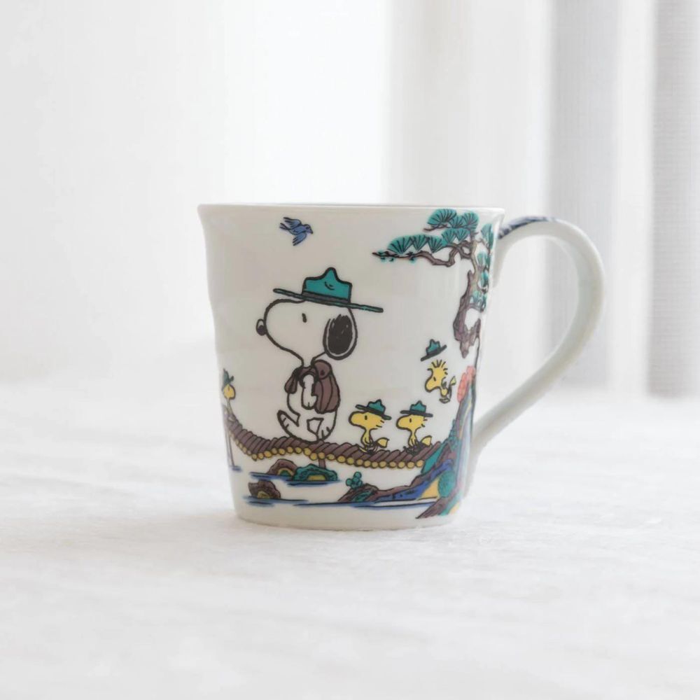 Peanuts Snoopy Kutani Ware Mug 250ml - Sansui