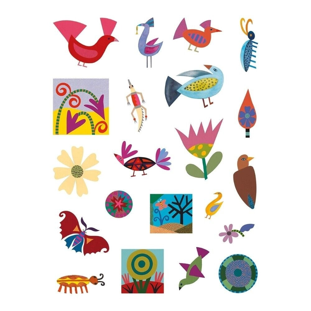 Lisa Houck: Birds, Bugs, Beasts & Blossoms Sticker Book