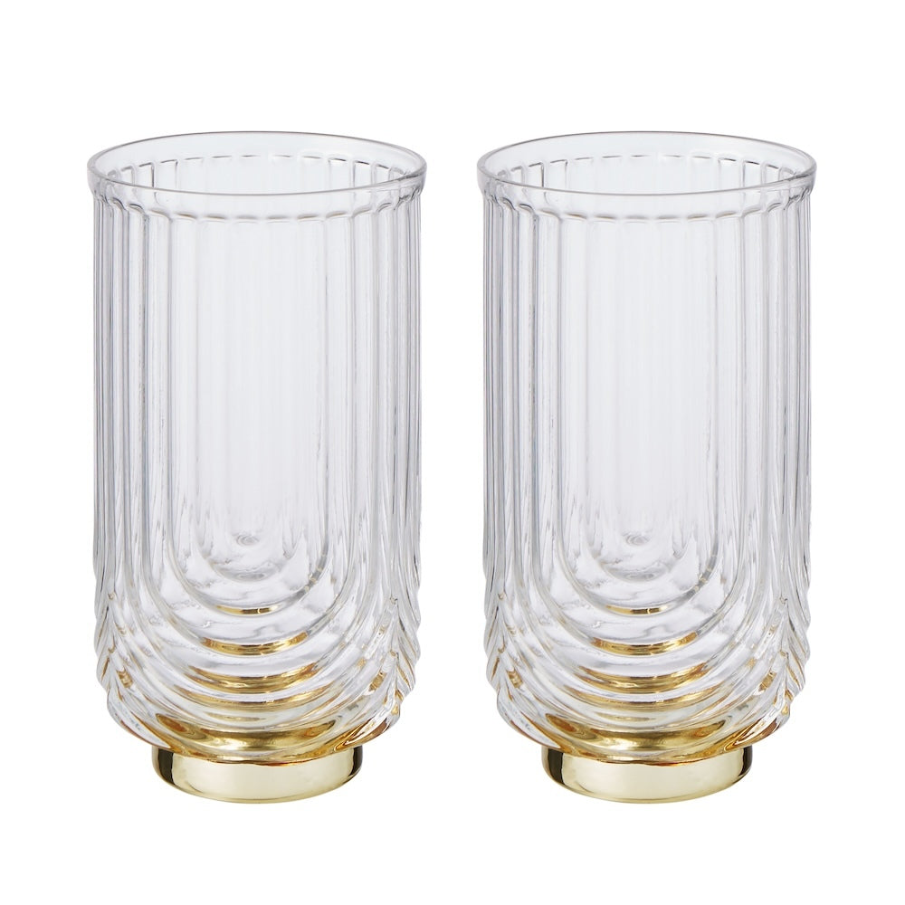 Davis & Waddell Avery Glass Highball Set of 2