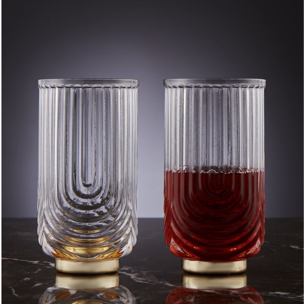 Davis & Waddell Avery Glass Highball Set of 2