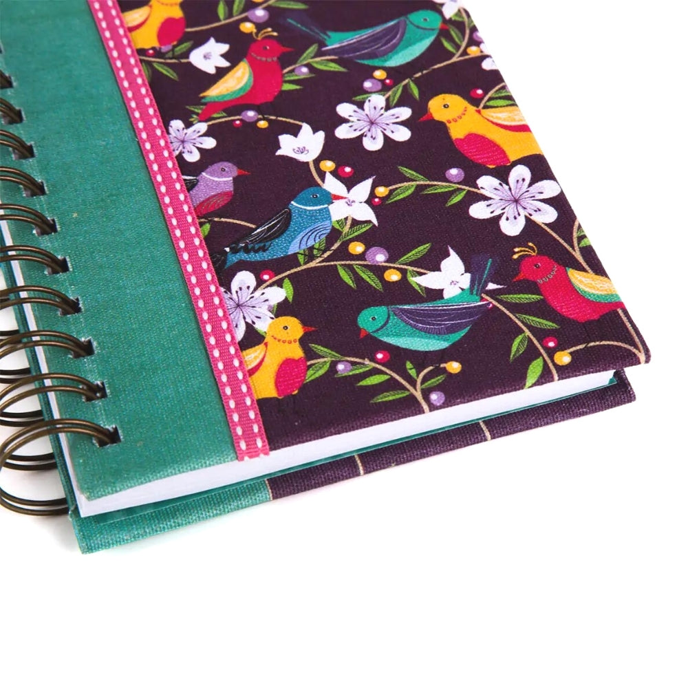 Pepperpot Blossom Birds Spiral-Bound Journal Small
