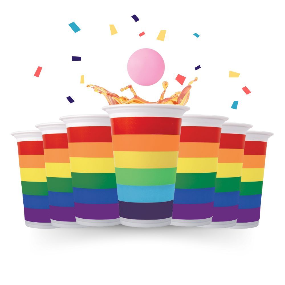 IS Gift Pride Beer Pong Drinking Game