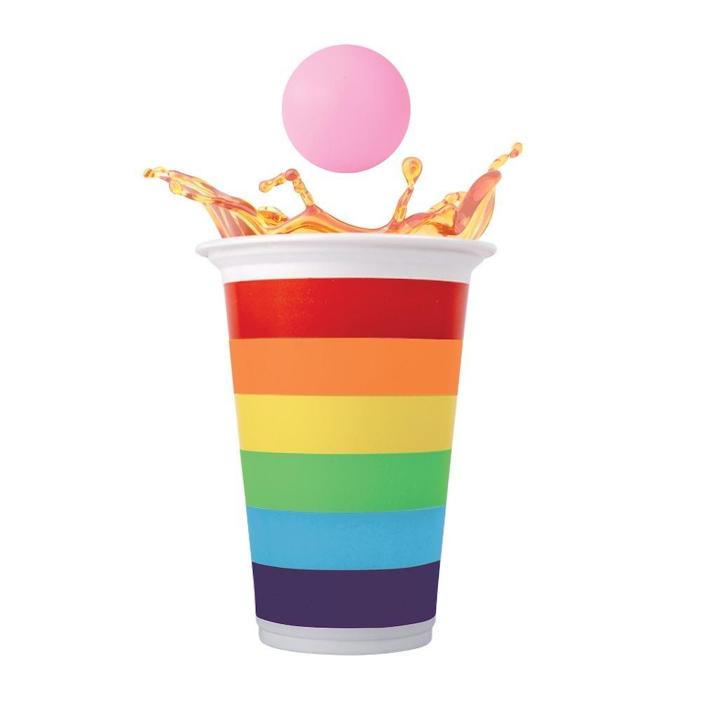 IS Gift Pride Beer Pong Drinking Game