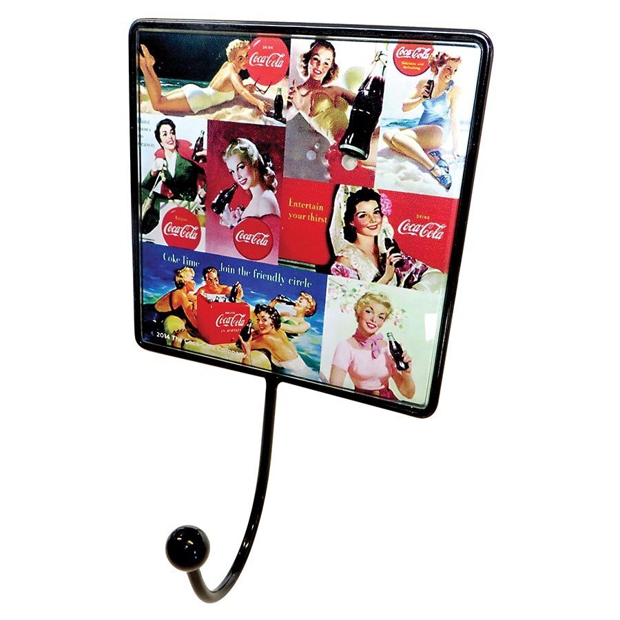 Coca-Cola Coat Hook Pins Ups Montage