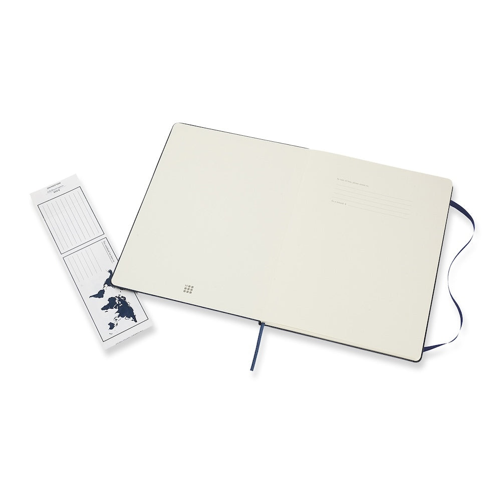 Moleskine Classic Extra Large Hard Cover Notebook Dot Grid - Sapphire Blue