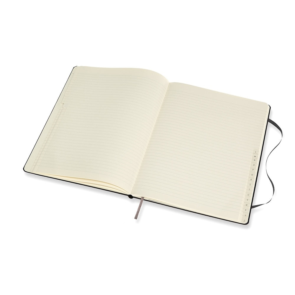 Moleskine Classic Hard Cover Notebook Address Book - Extra Large - Black